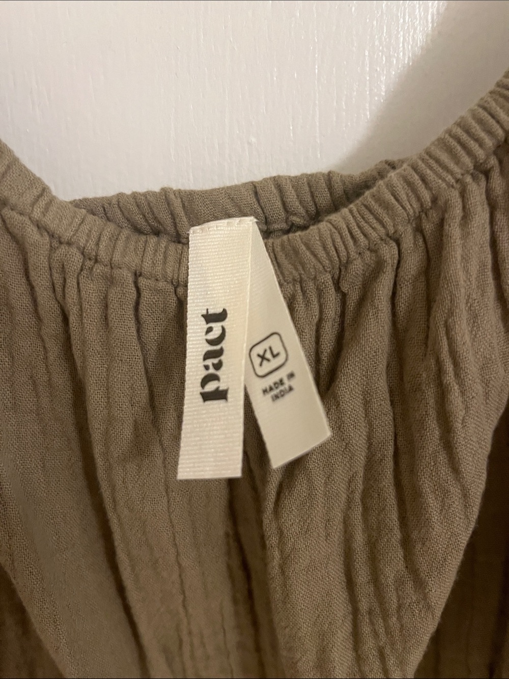 Pact Women’s Olive Green Maxi Sundress with Spaghetti Straps - Picture 4 of 10
